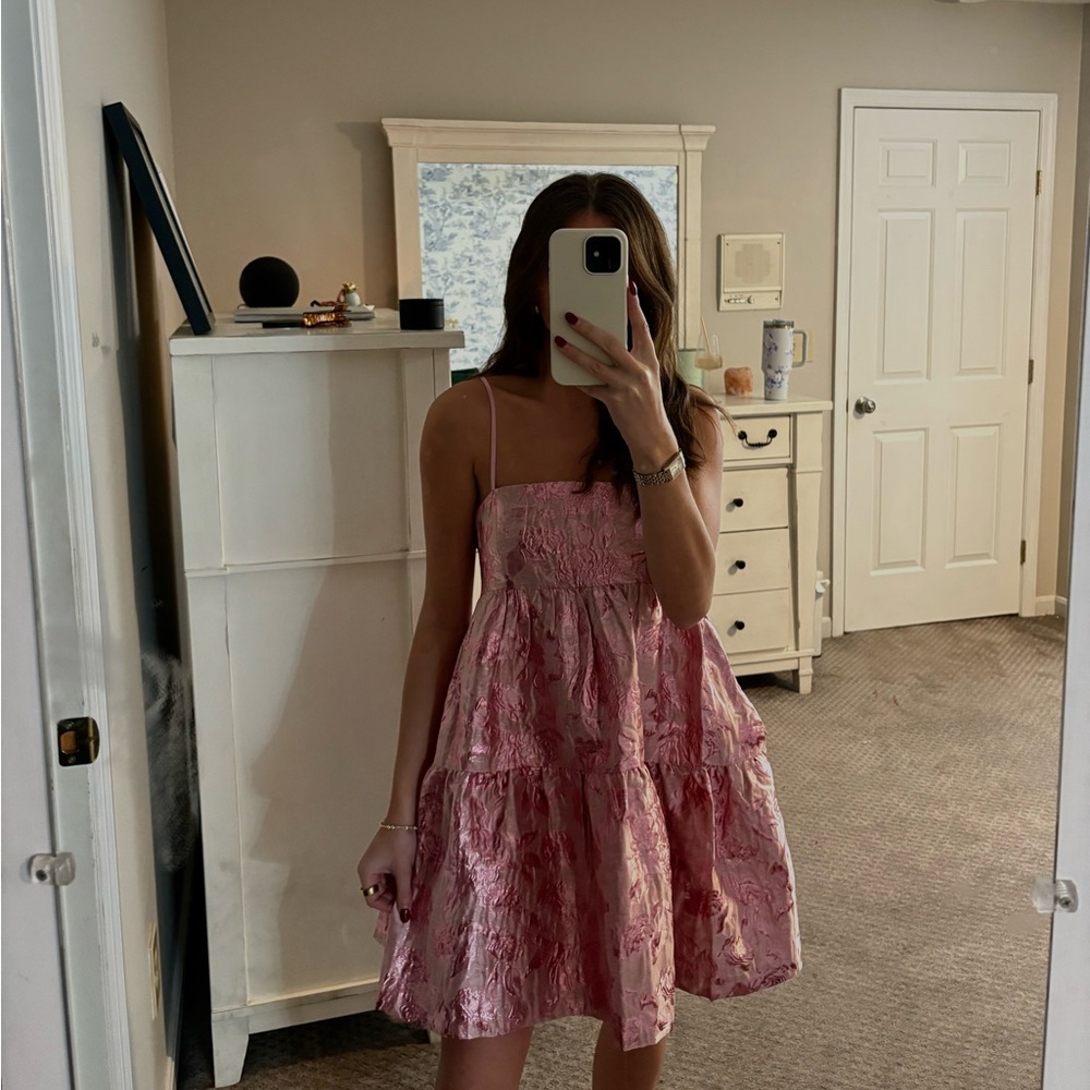 Endless Rose Pink Tiered Mini Dress